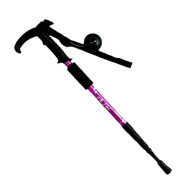 4-dielna treková palica, ultraľahká teleskopická hliníková zliatina, barla, vonkajšie multifunkčné turistické palice, lezenie