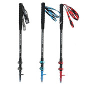 2 ks karbónových vychádzkových palíc, 3 sekcie, teleskopických turistických palíc s EVA rovnou rukoväťou, alpenštejnov, outdoorových, kempingových, horolezeckých