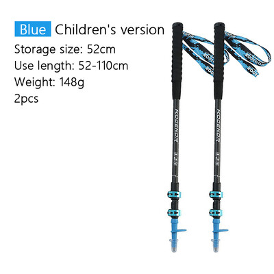 2 ks karbónových vychádzkových palíc, 3 sekcie, teleskopických turistických palíc s EVA rovnou rukoväťou, alpenštejnov, outdoorových, kempingových, horolezeckých