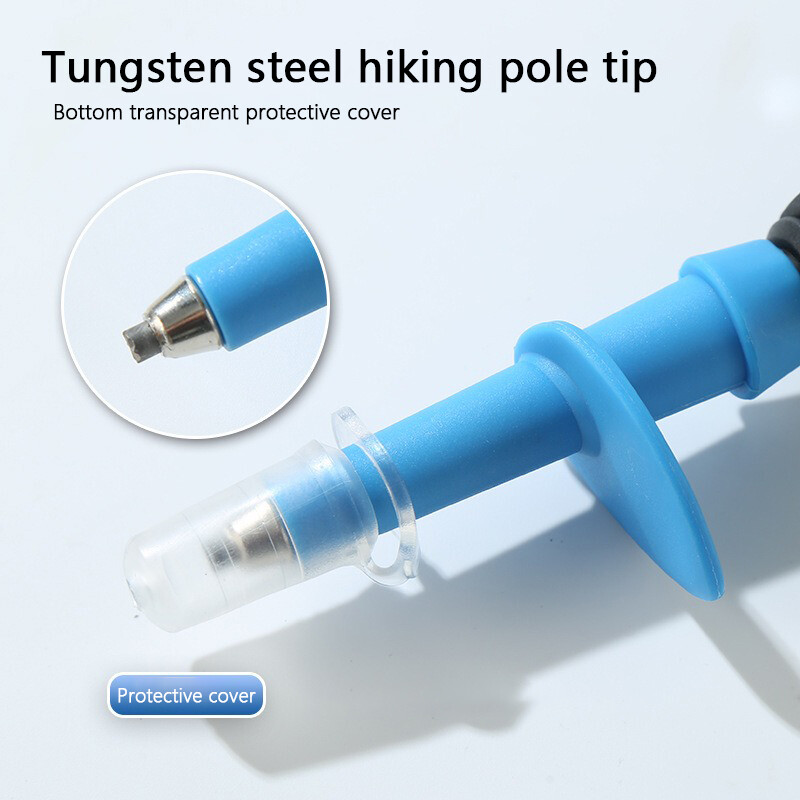 2 ks karbónových vychádzkových palíc, 3 sekcie, teleskopických turistických palíc s EVA rovnou rukoväťou, alpenštejnov, outdoorových, kempingových, horolezeckých