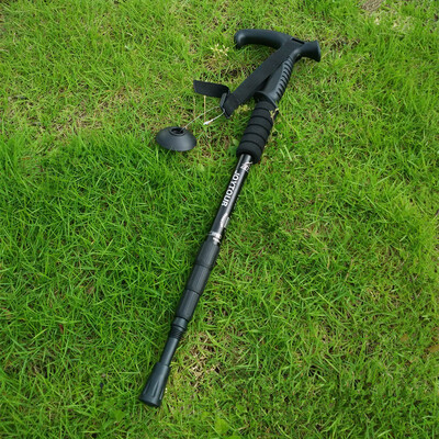 Žygio lazdos, amortizatorius, sulankstomas itin lengvas žygio lazdas, tinkamas lauko stovyklavimui alpinizmo kuprinėms ir kelionei