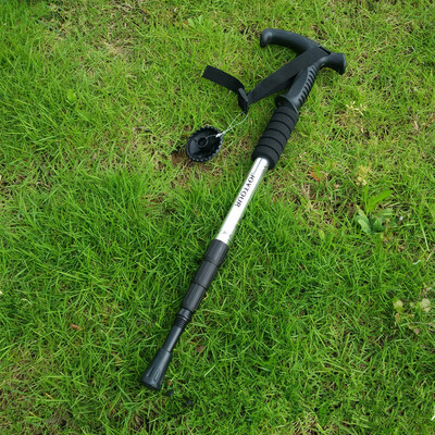 Žygio lazdos, amortizatorius, sulankstomas itin lengvas žygio lazdas, tinkamas lauko stovyklavimui alpinizmo kuprinėms ir kelionei