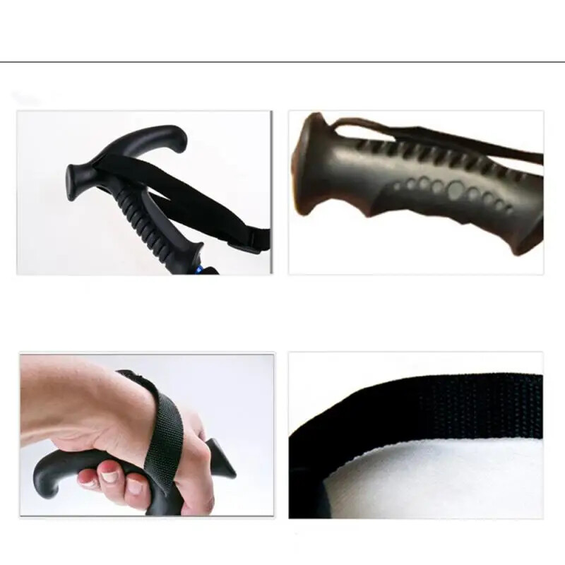 Žygio lazdos, amortizatorius, sulankstomas itin lengvas žygio lazdas, tinkamas lauko stovyklavimui alpinizmo kuprinėms ir kelionei