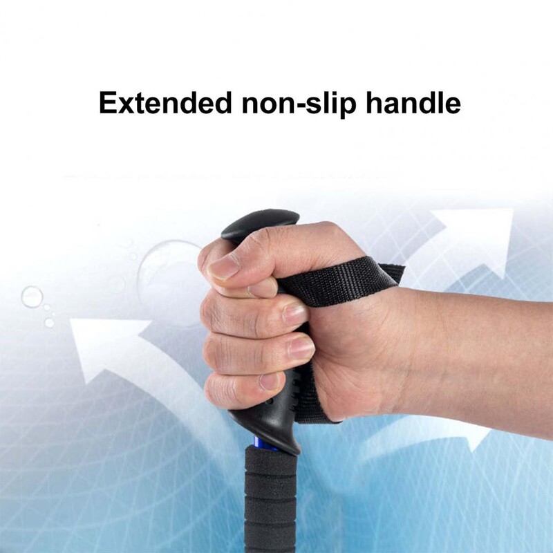 2 vnt. 4 sekcijų vaikščiojimo lazdos tiesios/lenktos rankenos sulankstomos žygio lazdos Sulankstomos vaikščiojimo lazdos šiaurietiško ėjimo lazdos 110 cm