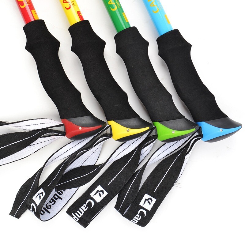 Lauko alpinizmo lazdelė su išoriniu užraktu, 5 sekcijų žygio lazdelė, itin lengvas 7075 aliuminio lydinio teleskopinis sulankstomas lazdelė,