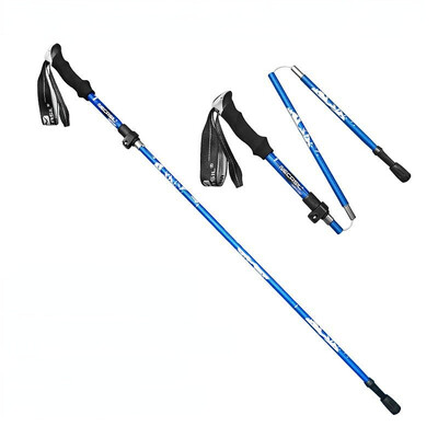 2 vnt/sl. Anti-Shock ėjimo lazdos Alpenstock Trekking Žygio ėjimo lazdos rinkinys Teleskopinės šiaurietiško ėjimo lazdų šaudymo ramentai