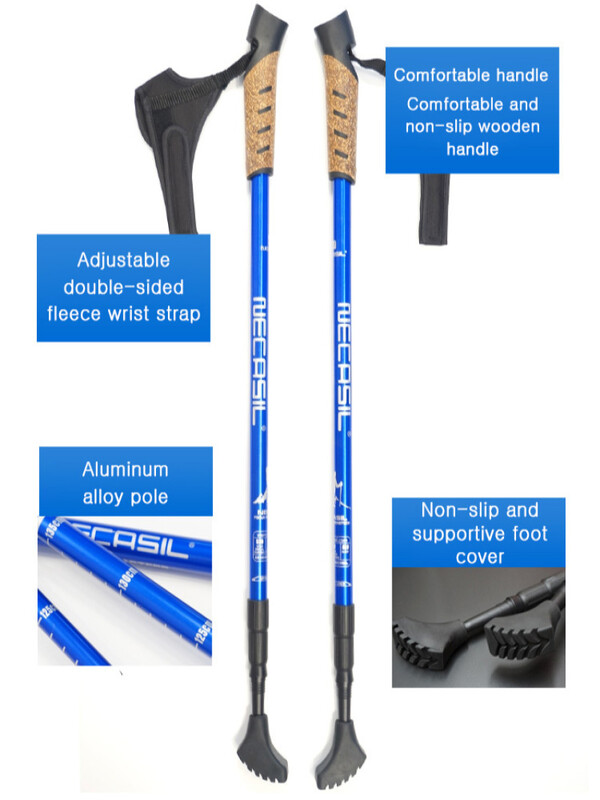 Patvari lauko lazda, skirta alpinizmui ir stovyklavimui