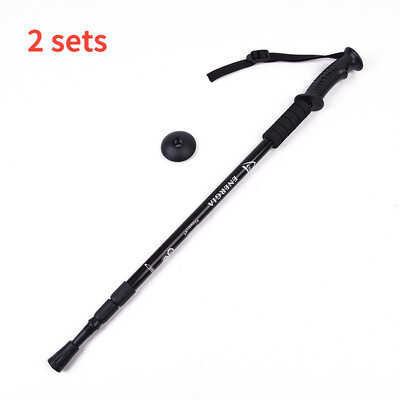 Bastoane de trekking ultraușoare Aliaj de aluminiu Ajustabile fără alunecare Bastoane de mers nordic Baston de drumeție pentru adulți Bastoane telescopice