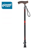 Pioneer Canes T-alakú fogantyú 7075 alumínium sétapálca idősek számára, állítható hosszúságú 62,5-100 cm Gyorszárás Csúszásgátló