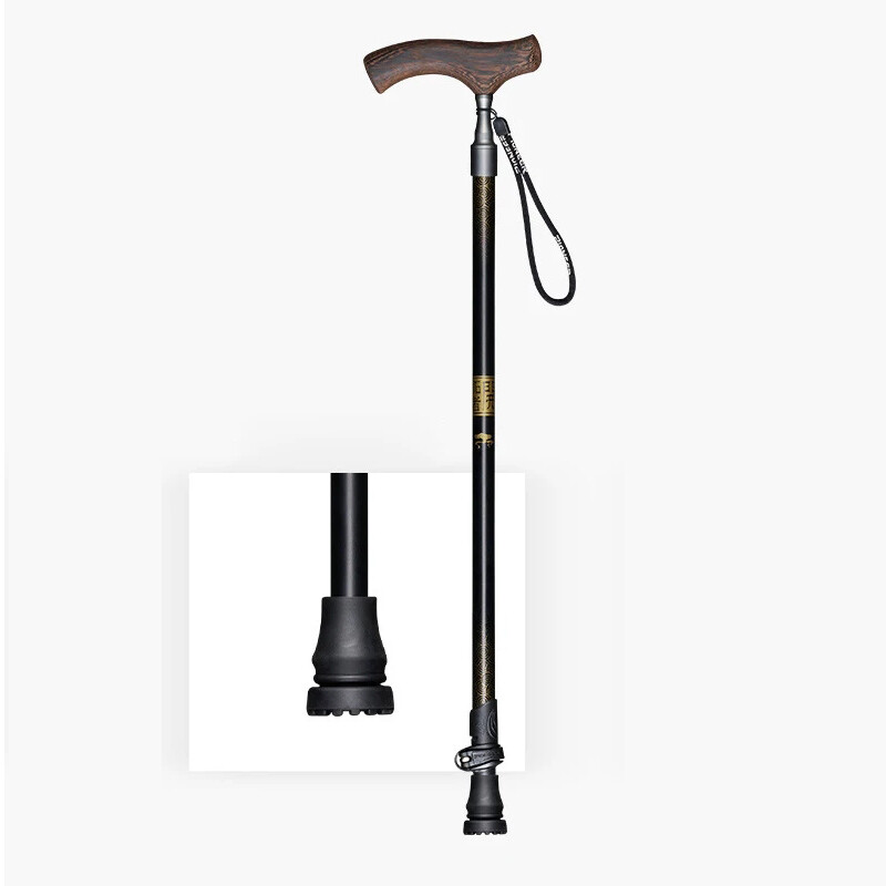 Pioneer Canes T-alakú fogantyú 7075 alumínium sétapálca idősek számára, állítható hosszúságú 62,5-100 cm Gyorszárás Csúszásgátló