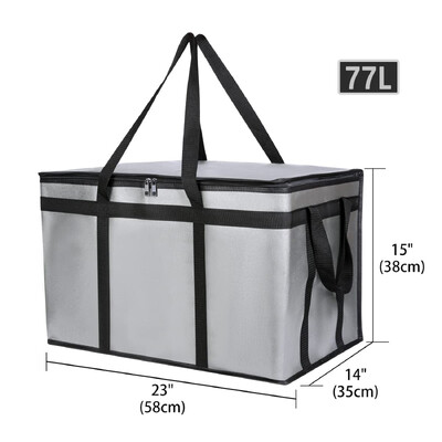 Didelės talpos iškylų maišelis, izoliuotas maisto pristatymo krepšys Picos pristatymo krepšiai maistui pašildyti aušintuvas bakalėjos krepšys vakarėliams