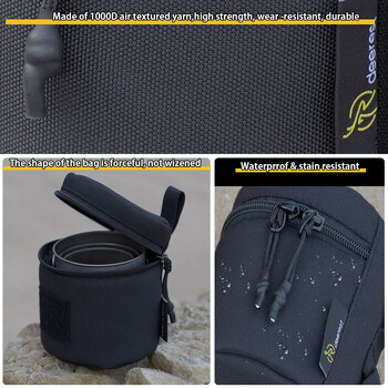 Deerest Outdoor Water Cup Storage Bag Tactical Multi-Functional Storage Bag 1000D Portable Water Cup Protection Bag for Camping