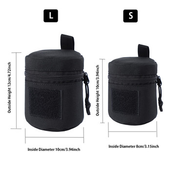 Deerest Outdoor Water Cup Storage Bag Tactical Multi-Functional Storage Bag 1000D Portable Water Cup Protection Bag for Camping