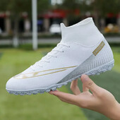 Pilnīgi jauni vīriešu futbola apavi Profesionāli ērti Futsal Grass Augstas kvalitātes treniņi Sporta Futbola Zābaki Īpaši viegli