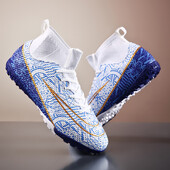 Jauni vīriešu futbola apavi Turf Futsal elpojoši futbola zābaki, skavas āra iekštelpu treniņi Neslīdoši īpaši vieglie īpaši vieglie sporta veidi