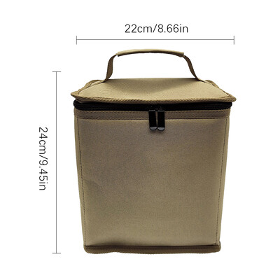 600D Oxford Cloth stovyklavietės dujų bako laikymo krepšio dėžė krosnies dujų baliono organizatoriaus krepšys didelės talpos žemių nagų pikniko įrankių krepšys