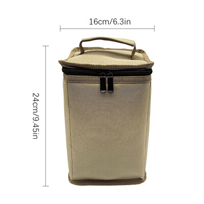 600D Oxford Cloth stovyklavietės dujų bako laikymo krepšio dėžė krosnies dujų baliono organizatoriaus krepšys didelės talpos žemių nagų pikniko įrankių krepšys