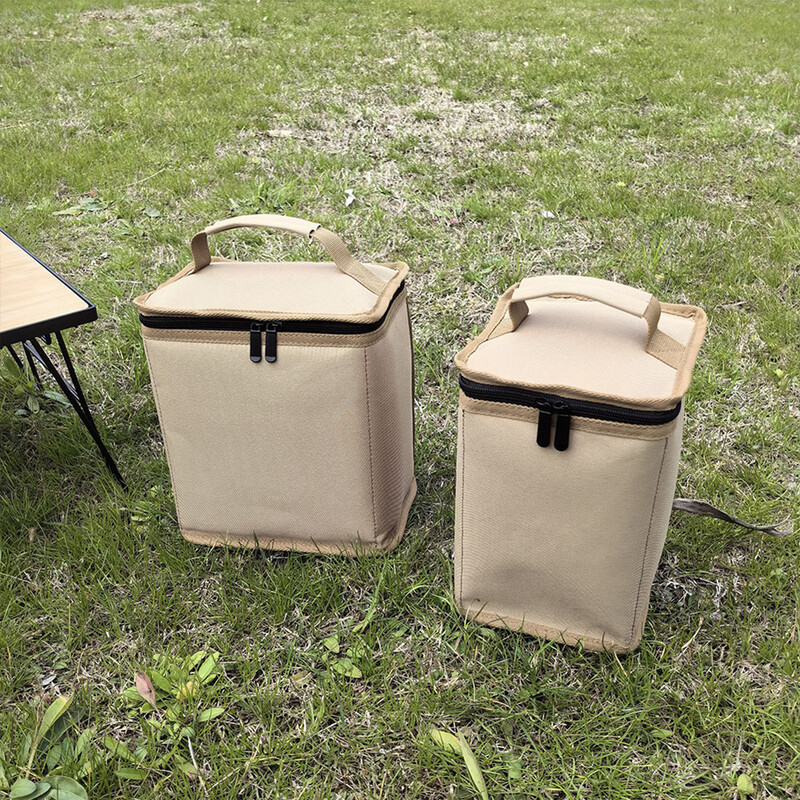 600D Oxford Cloth stovyklavietės dujų bako laikymo krepšio dėžė krosnies dujų baliono organizatoriaus krepšys didelės talpos žemių nagų pikniko įrankių krepšys
