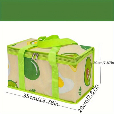 Lauko didelės talpos iškylų krepšys kempingo iškylų krepšelis kelioninis pikniko nešiojamas Bento maišelio termoizoliacinis krepšys