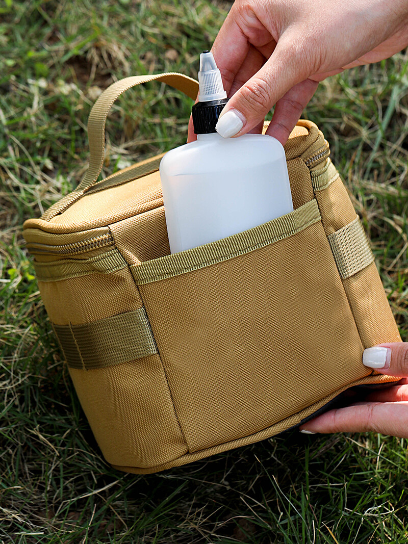 Kosibate Vrećice za boce sa začinima za kampiranje na otvorenom Prijenosna ručna torbica za pohranu staklenki začina za piknik i roštilj (samo torba)