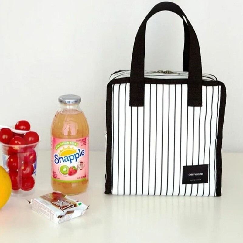 Păstrați proaspăt pungi de picnic geantă de mână depozitare în aer liber portabilă, impermeabilă, izolată, geantă de prânz, termoizolată, școală, bricolaj