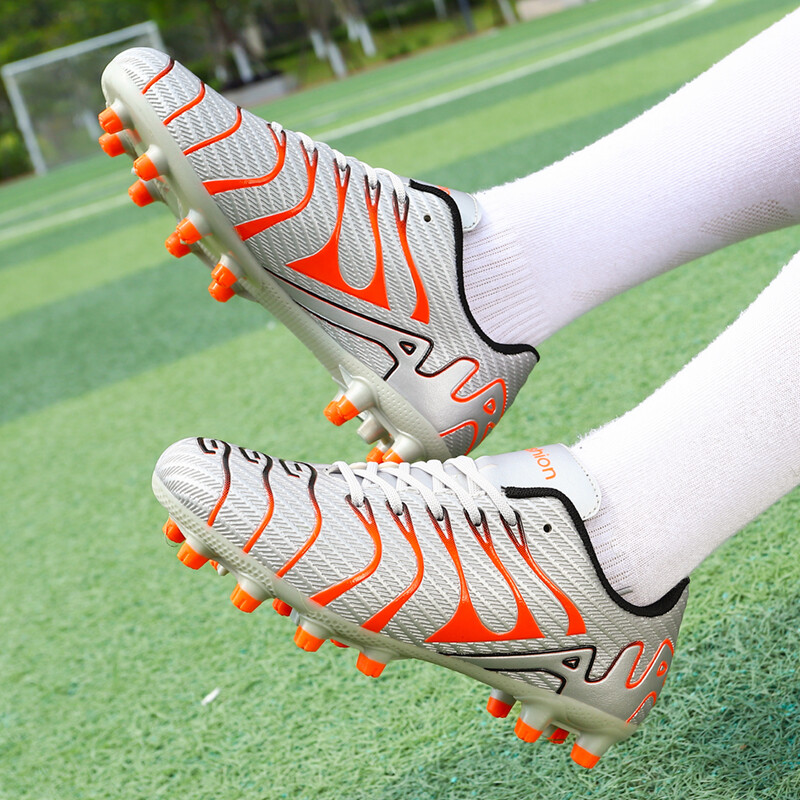 Nové pánske futbalové topánky, tréningové zápasové chlapčenské vonkajšie futbalové topánky s dlhými hrotmi, športové protišmykové kopačky, pohodlné vnútorné futsalové topánky