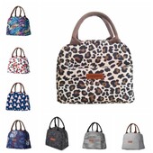 Lauko saugykla Gėlių spalvos iškylų krepšiai Rankinė Termiškai izoliuotas raštas Izoliuotas pietų krepšys Nešiojamas aušintuvas stovyklavimo piknikas