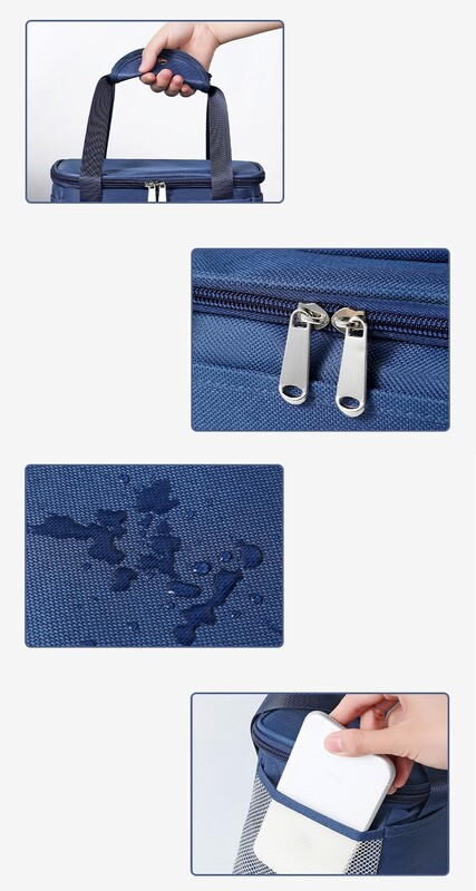 Pikniková taška, izolovaná pánska obedárová taška, veľká nepremokavá termálna chladiaca taška na potraviny, kempingové produkty