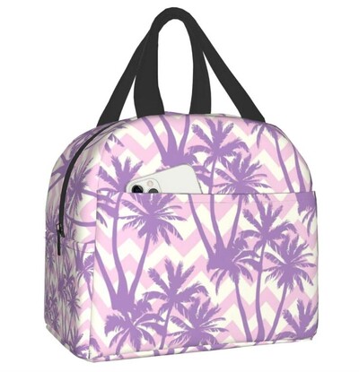 Torba za ručak s cvijetom havajskog hibiskusa za žene, muškarce, djecu, kutija za ručak, izolirana posuda za ručak, torba za uredski rad, školski piknik