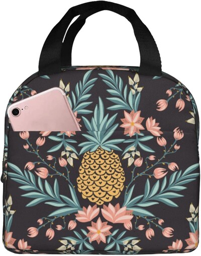 Torba za ručak s cvijetom havajskog hibiskusa za žene, muškarce, djecu, kutija za ručak, izolirana posuda za ručak, torba za uredski rad, školski piknik