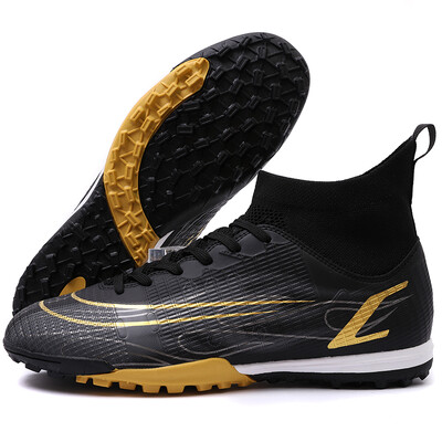 LiXingMing Futbola apavi vīriešiem Augsti pārdod pusaudžu studentiem āra treniņiem Futbola zābaki Bērnu futbola kedas 32-46#