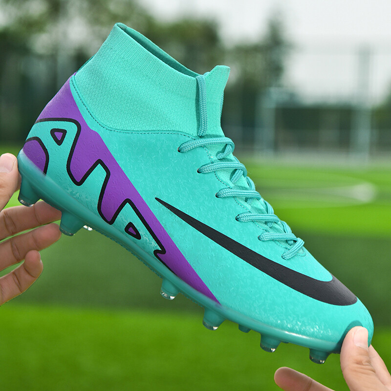 Vīriešu pieaugušie, jauni profesionāli futbola apavi TF/FG augstas augšdaļas pretslīdes sieviešu futbola zābaki, bērnu āra futbola kedas