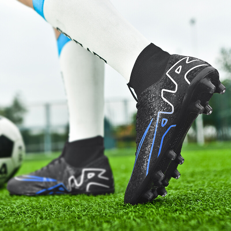 Vīriešu pieaugušie, jauni profesionāli futbola apavi TF/FG augstas augšdaļas pretslīdes sieviešu futbola zābaki, bērnu āra futbola kedas