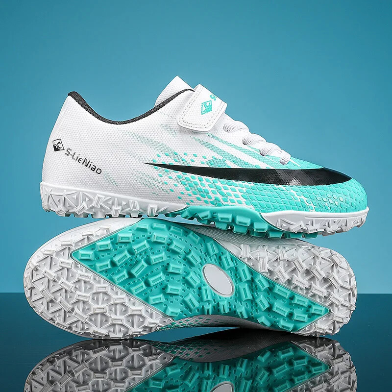 Detské športové futbalové topánky pre chlapcov, vnútorné a vonkajšie, na trávnik, na tréning, na futsalové ihrisko, detské futbalové topánky, ľahké futbalové topánky, tenisky