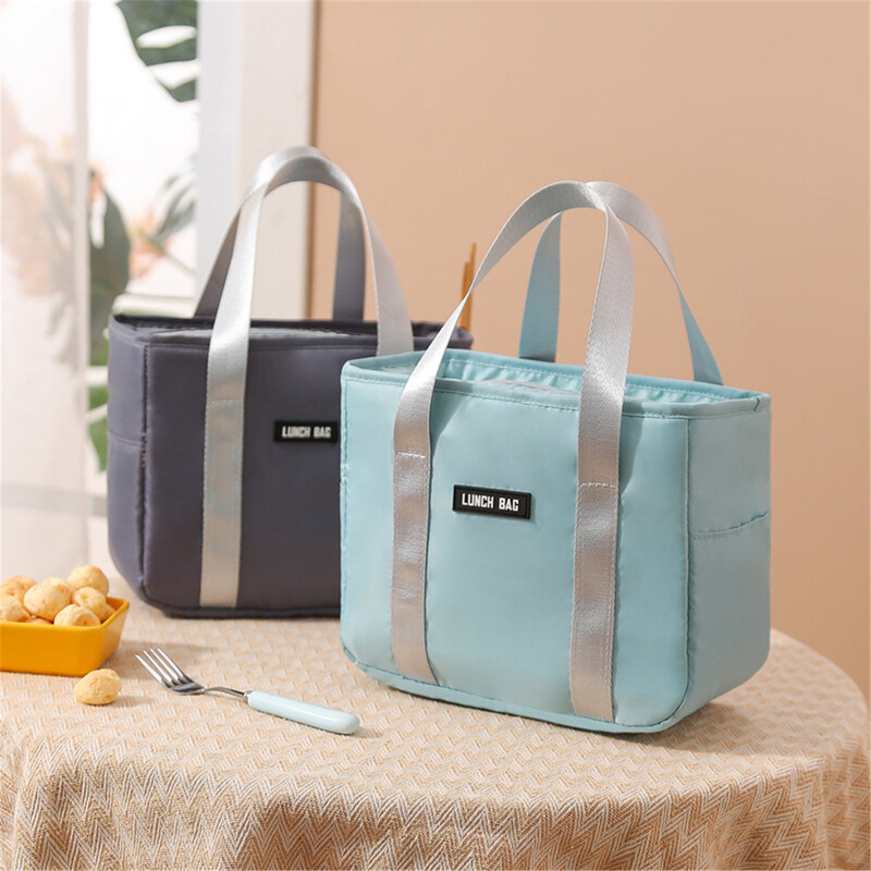 2024 Cutie de prânz impermeabilă, de mare capacitate, pentru prăjituri, pachet de gheață, sac de picnic portabil Oxford, pliabil, termic, izolator, răcitor pentru alimente