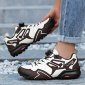 Oriģinālie vīriešu pārgājienu apavi Elpojošs sieta vīriešu kedas Vieglas āra skriešanas sporta velosipēda slēdzenes apavi Vīriešu kempinga pārgājieni