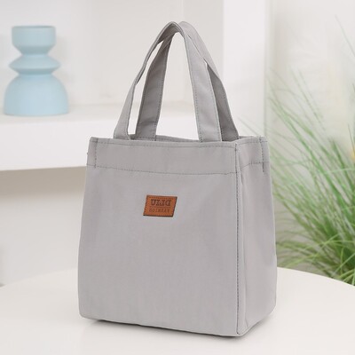 Didelės talpos priešpiečių krepšys su aliuminio folijos izoliacija darbui, paprastas ir praktiškas viršutinės rankenos maišelis, izoliuotas pietų krepšys, piknikas