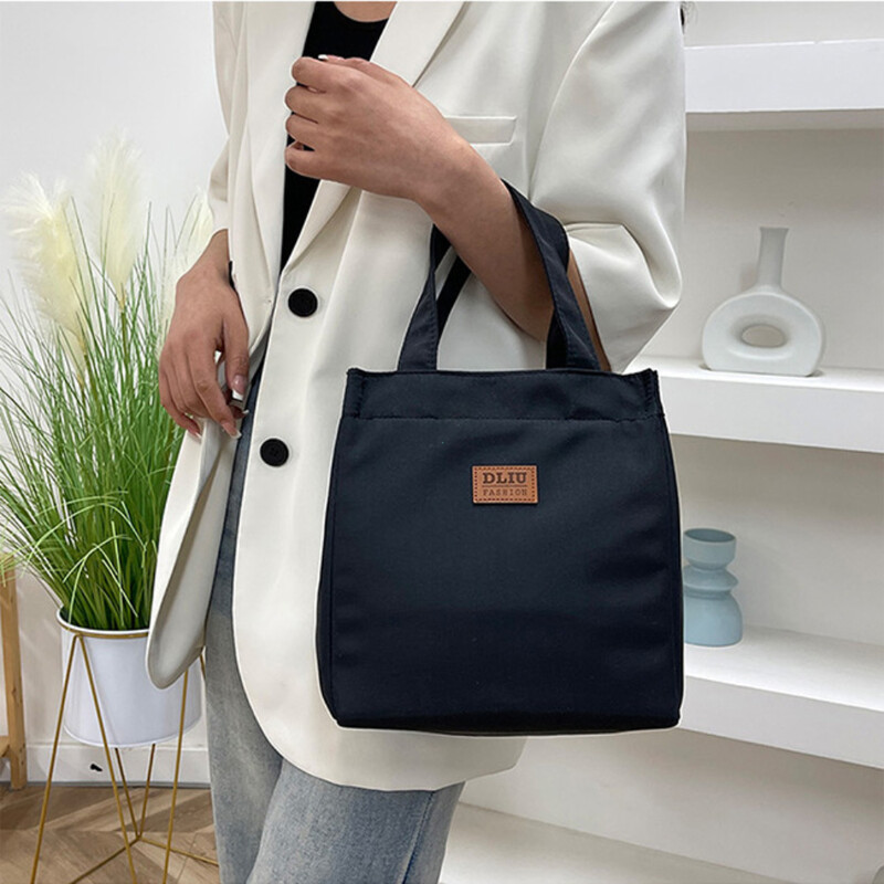 Didelės talpos priešpiečių krepšys su aliuminio folijos izoliacija darbui, paprastas ir praktiškas viršutinės rankenos maišelis, izoliuotas pietų krepšys, piknikas