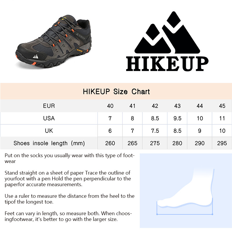 HIKEUP New Arrival bőr túracipők Kopásálló kültéri sport férfi cipők Fűzős férfi hegymászó túra vadászcipők