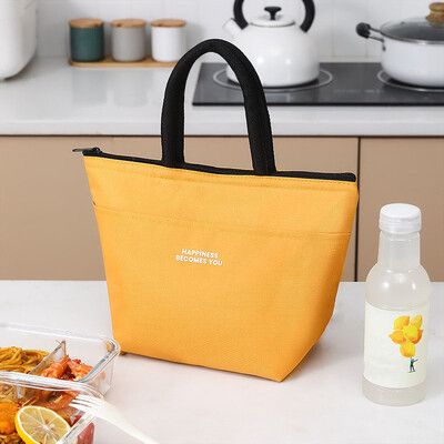 Nešiojamas pietų krepšys, sutirštintos aliuminio folijos studentų priešpiečių maišelis darbo izoliacija priešpiečių maišelis, Oksfordo audinio pietų maišelis