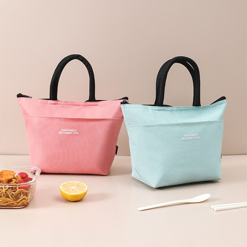 Nešiojamas pietų krepšys, sutirštintos aliuminio folijos studentų priešpiečių maišelis darbo izoliacija priešpiečių maišelis, Oksfordo audinio pietų maišelis