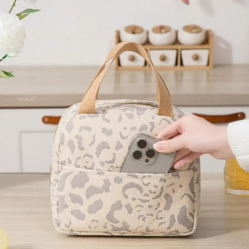 2024 Slatki medvjed Torba za ručak Izolirana platnena torbica za hlađenje Aluminijska folija Termalna kutija za hranu Obiteljska škola Posuda za večeru za piknik