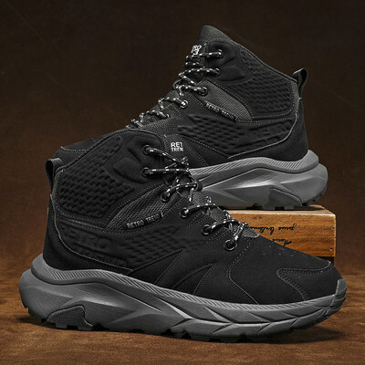 Vyriški žygių batai turistiniai žygiai sportbačiai kalnų batai laipiojimo mada lauke, kulkšnies batai, aukštos kokybės laisvalaikio sportas