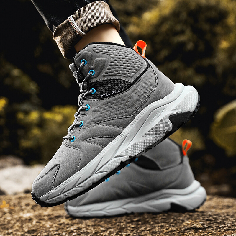 Vyriški žygių batai turistiniai žygiai sportbačiai kalnų batai laipiojimo mada lauke, kulkšnies batai, aukštos kokybės laisvalaikio sportas