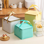 6/8 palcová perleťová bavlnená izolovaná taška na tortu, transportné puzdro, chladiace úložné boxy, obedové tašky, termálna nádoba na piknikové jedlo