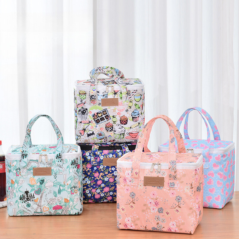 Lauke izoliuoti iškylų krepšiai kempingo laikymo maišelis Didelės talpos nešiojamas vėsus krepšelis kelionėms Maisto terminė dėžutė Nauja sulankstoma rankinė