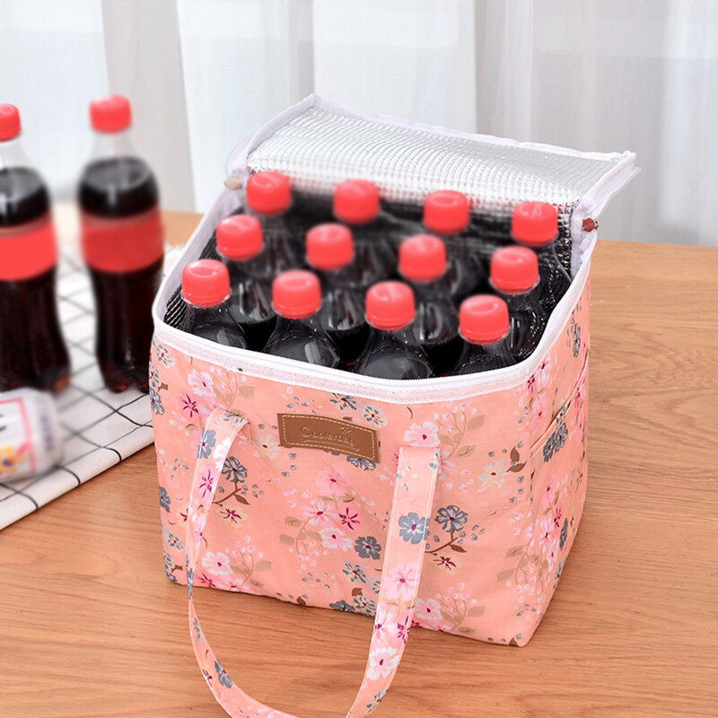 Lauke izoliuoti iškylų krepšiai kempingo laikymo maišelis Didelės talpos nešiojamas vėsus krepšelis kelionėms Maisto terminė dėžutė Nauja sulankstoma rankinė