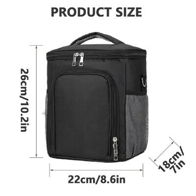 Madingas nešiojamas pietų dėžutės izoliacinis maišelis, vandeniui atsparus priešpiečių dėžutės maišelis, pietų krepšiai vyrams