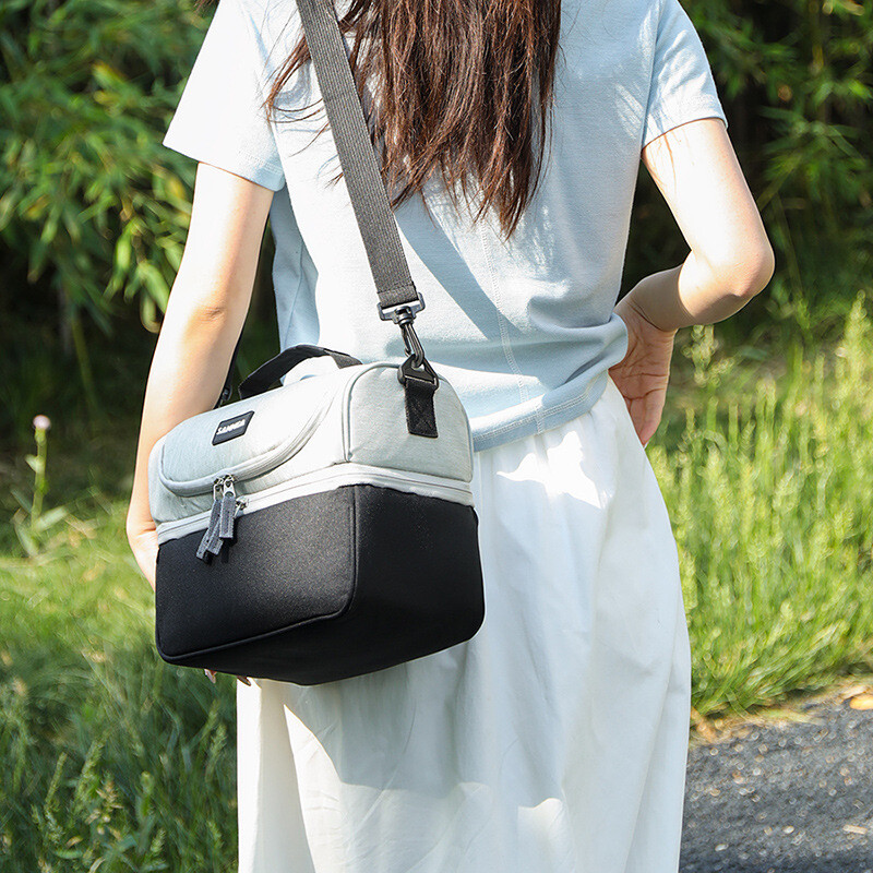 Prenosná pikniková taška, vodotesná termálna mini kabelka, skladacia úložná taška na jedlo, obedár, výlety, vonkajšie zahusťovanie, príslušenstvo, batoh