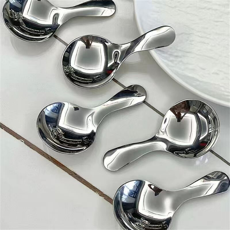 Mini linguriță portabilă furculiță veselă pentru camping în aer liber, set de tacâmuri din oțel inoxidabil pentru prânz, drumeții, tabără, consumabile de gătit